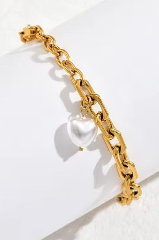 18K STAINLESS STEEL TARNISH FREE PEARL BRACELET | 40B5209
