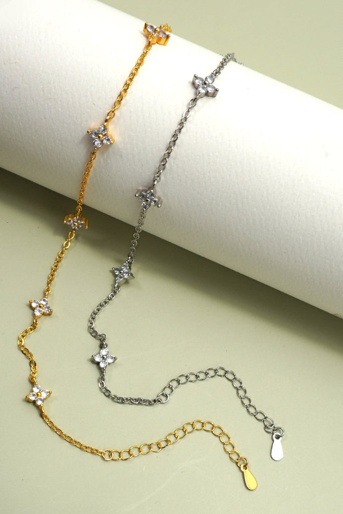 18K STAINLESS STEEL TARNISH FREE FLOWER  BRACELET | 40B5213