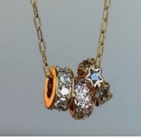 18K STAINLESS STEEL TARNISH FREE BARREL NECKLACE | 40NK9639