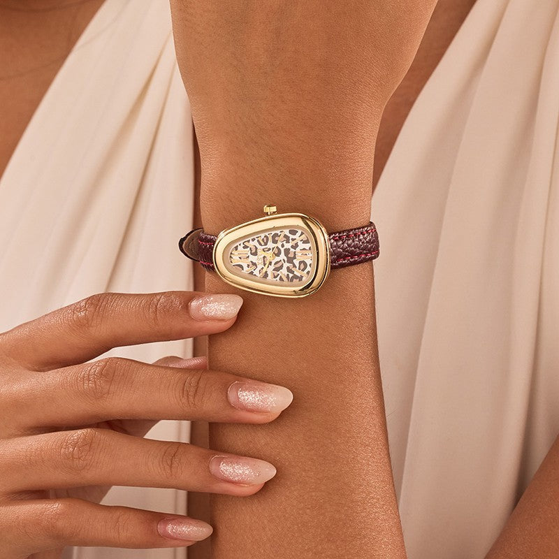 Leopard Print Asymmetrical Analog Wrist watch | 40WTH100