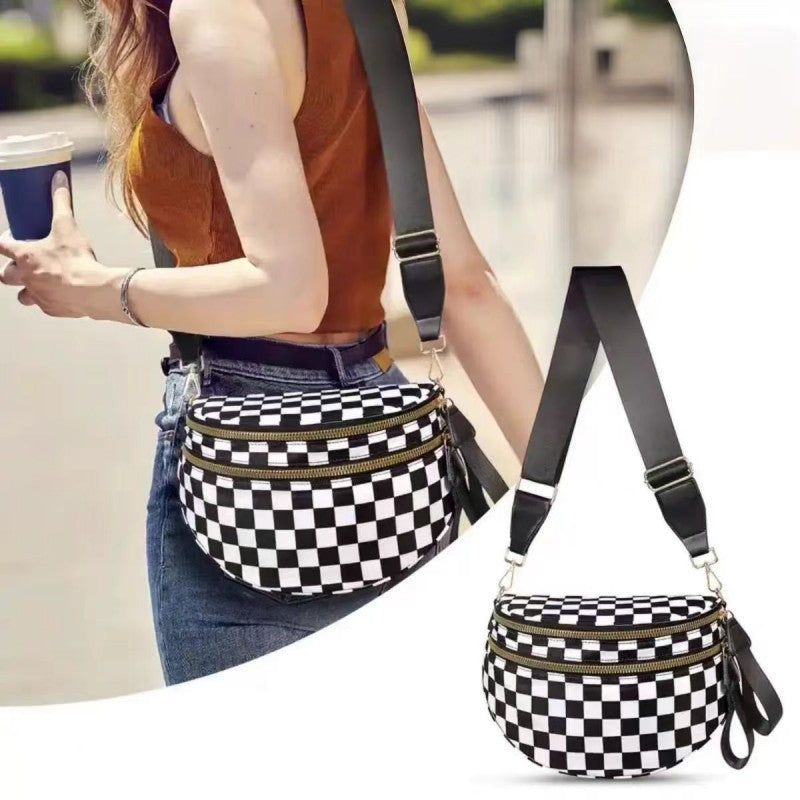 CROSSBODY ZIPPER REMOVAL STRAP SLING BUM BAG | 40P593