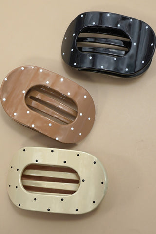 Jumbo Lay Flat Oval Hair Claw Clips Secure Styling | 40H1035