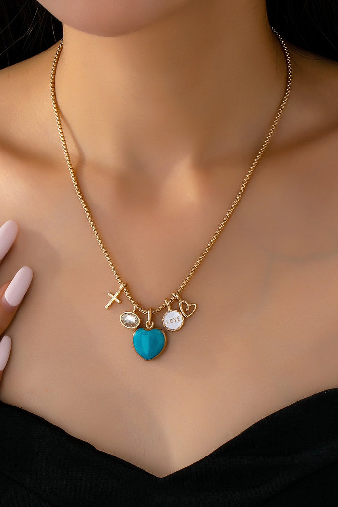 Cluster Charm Love & Faith Charm Necklace | 80N92686