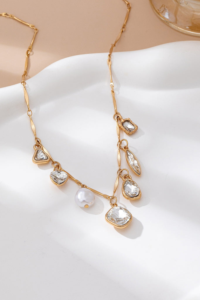 CHARM NECKLACE-MULTI STYLE RHINESTONE CHARM | 80N92685