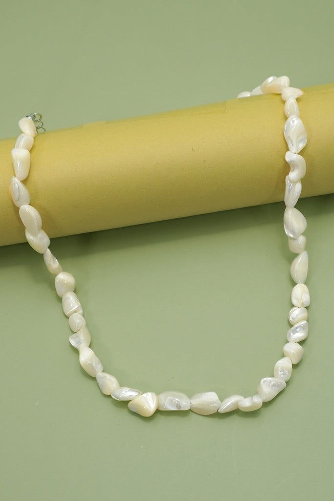 Iridescent Mother-of-Pearl Shell Nugget Necklaces | 40NK9664