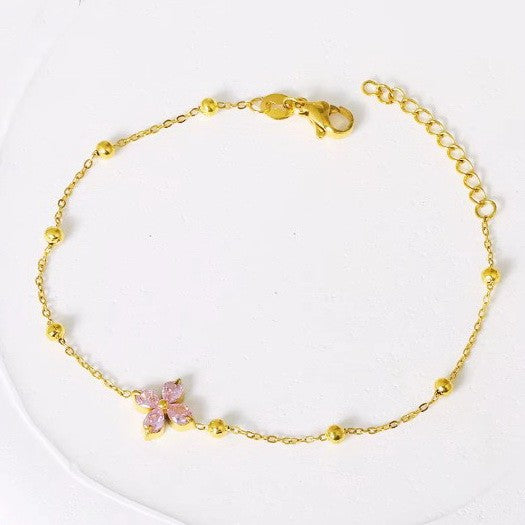 18K STAINLESS STEEL TARNISH FREE GEMSTONE BRACELET | 40B5219