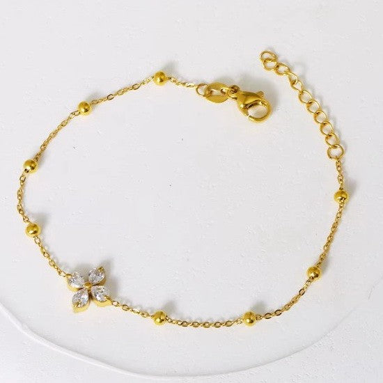 18K STAINLESS STEEL TARNISH FREE GEMSTONE BRACELET | 40B5219