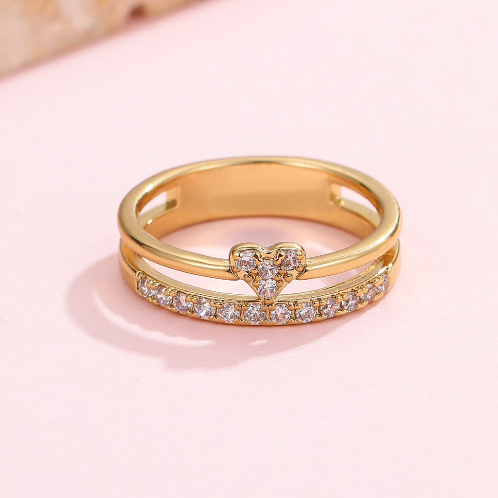 Baguette rhinestone cocktail eternity band Ring | 40R143