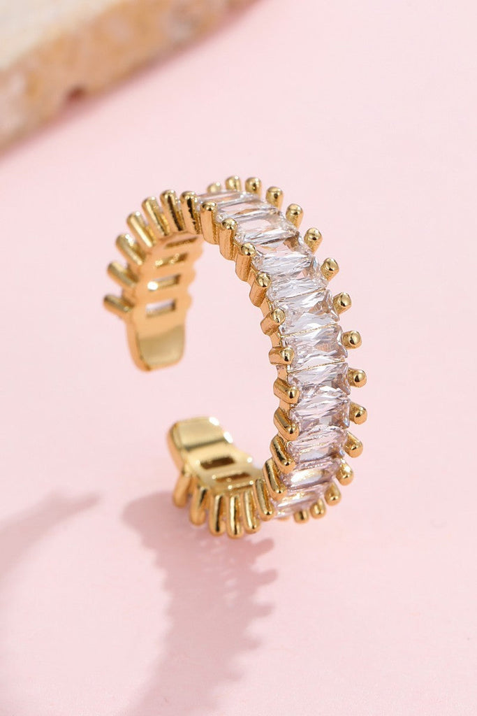 Baguette rhinestone cocktail eternity band Ring | 40R143