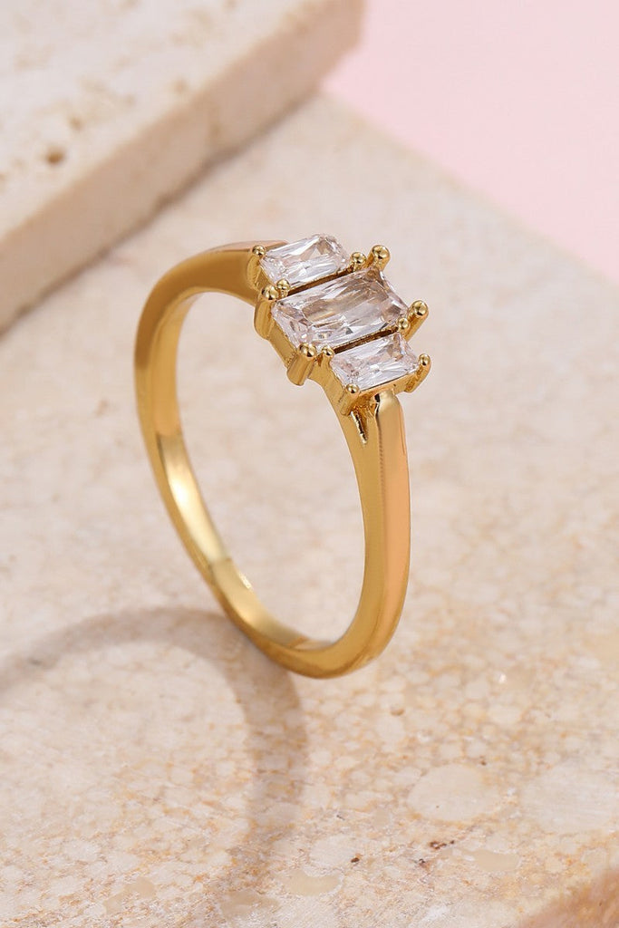 Baguette rhinestone cocktail eternity band Ring | 40R143