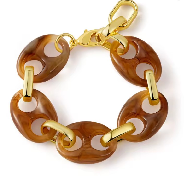 Marbled Resin Link Bracelet | 40B5232