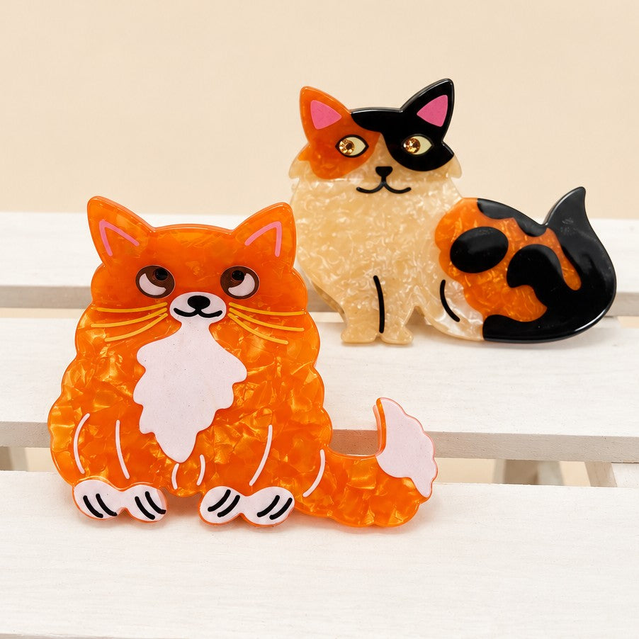 Whimsical Cat Shaped Hair Claw Clips | 40H1227