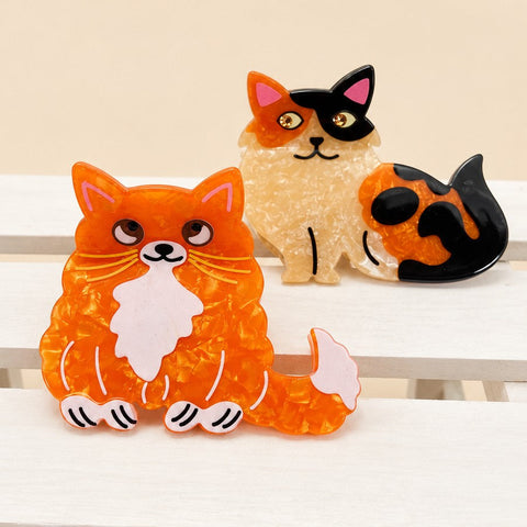 Whimsical Cat Shaped Hair Claw Clips | 40H1227
