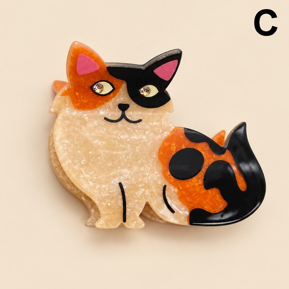 Whimsical Cat Shaped Hair Claw Clips | 40H1227