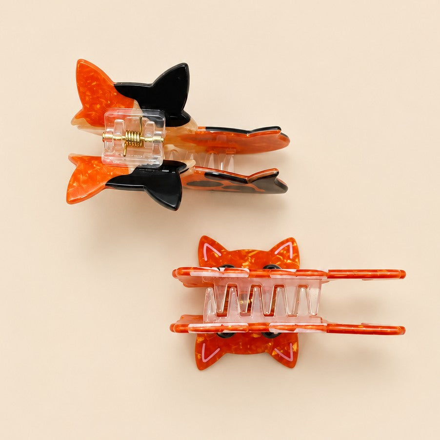 Whimsical Cat Shaped Hair Claw Clips | 40H1227