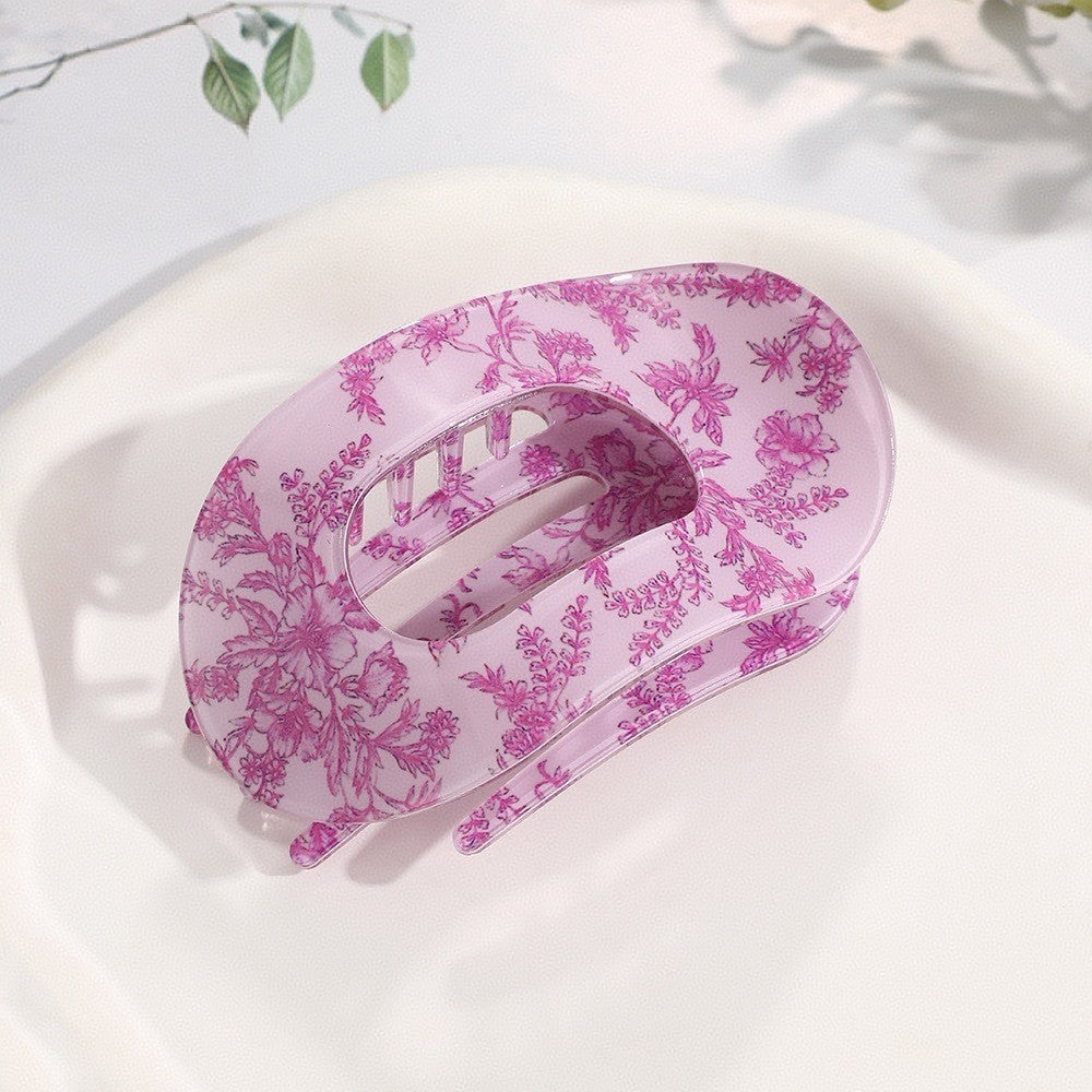 Jumbo Lay Flat Oval Hair Claw Clips Secure Styling | 40H1043