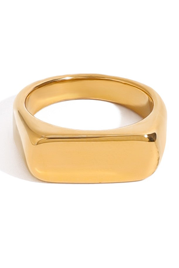 18K STAINLESS STEEL TARNISH FREE  GEOMETRIC RINGS | 40R147