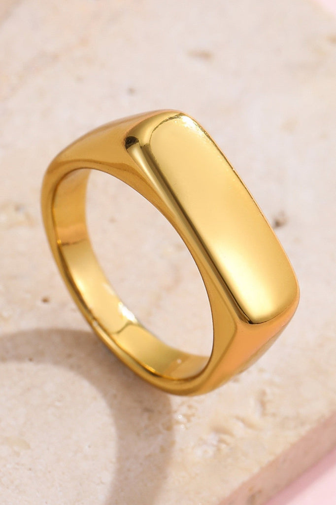 18K STAINLESS STEEL TARNISH FREE  GEOMETRIC RINGS | 40R147