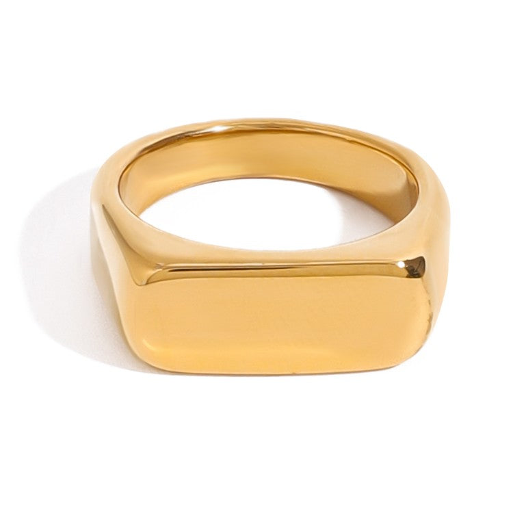 18K STAINLESS STEEL TARNISH FREE  GEOMETRIC RINGS | 40R147