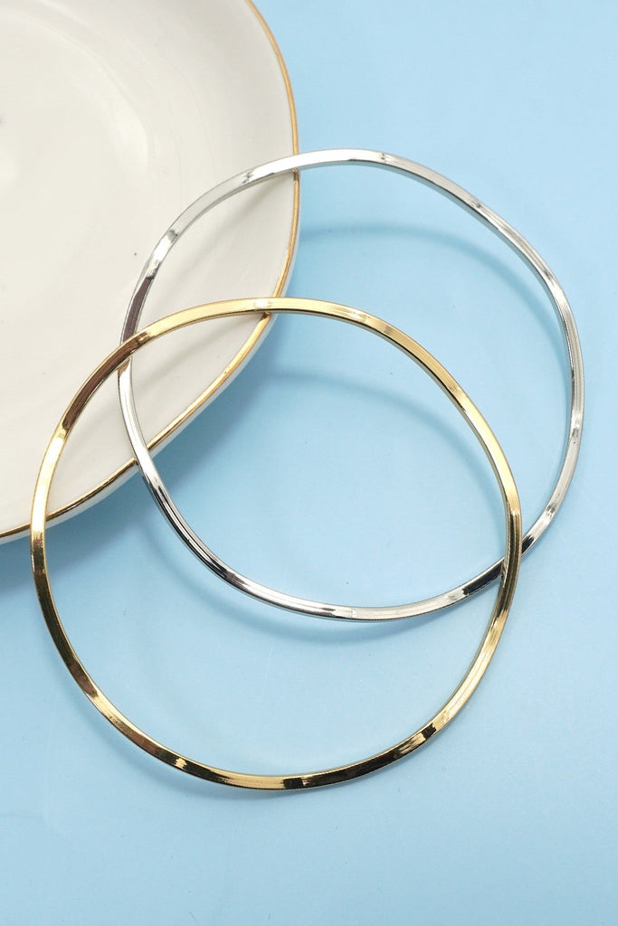 18K NON-TARNISH WATERPROOF STAINLESS STEEL BANGLE | 40B5237