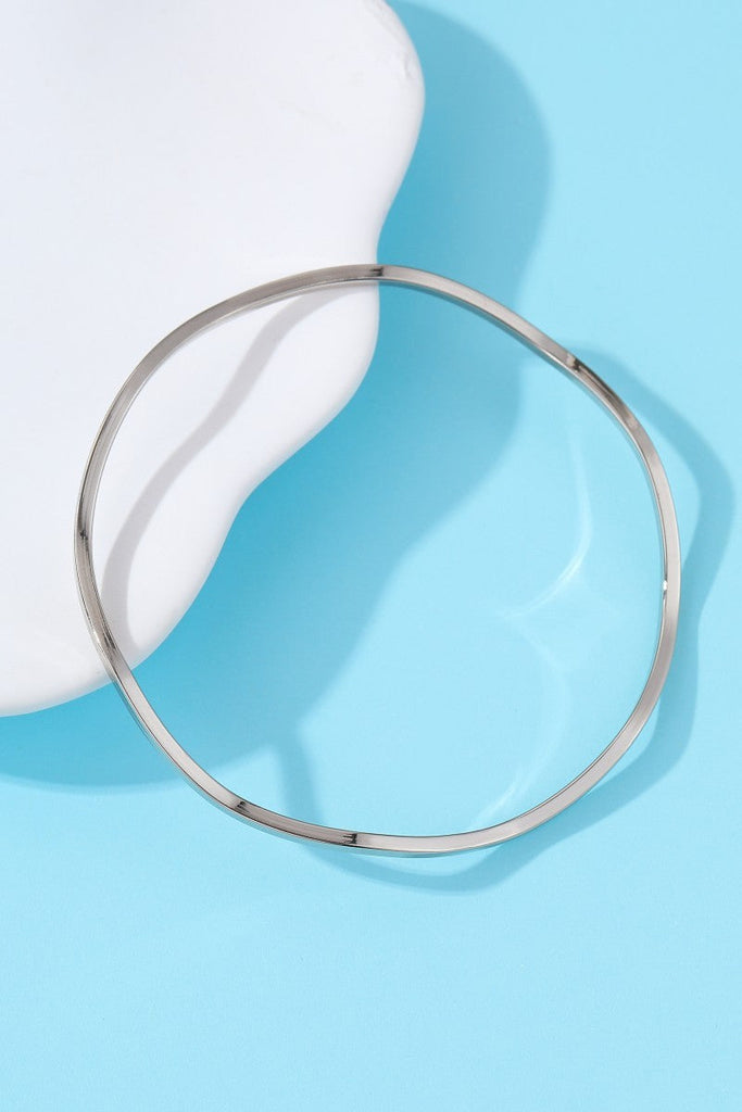 18K NON-TARNISH WATERPROOF STAINLESS STEEL BANGLE | 40B5237