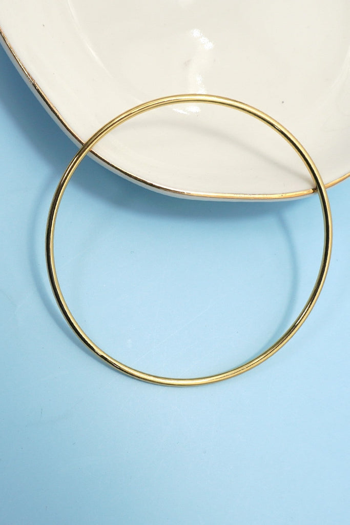 18K NON-TARNISH WATERPROOF STAINLESS STEEL BANGLE | 40B5237