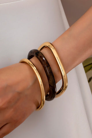 Tort & Gold Bangle Trio Bangle Set | 80B1586