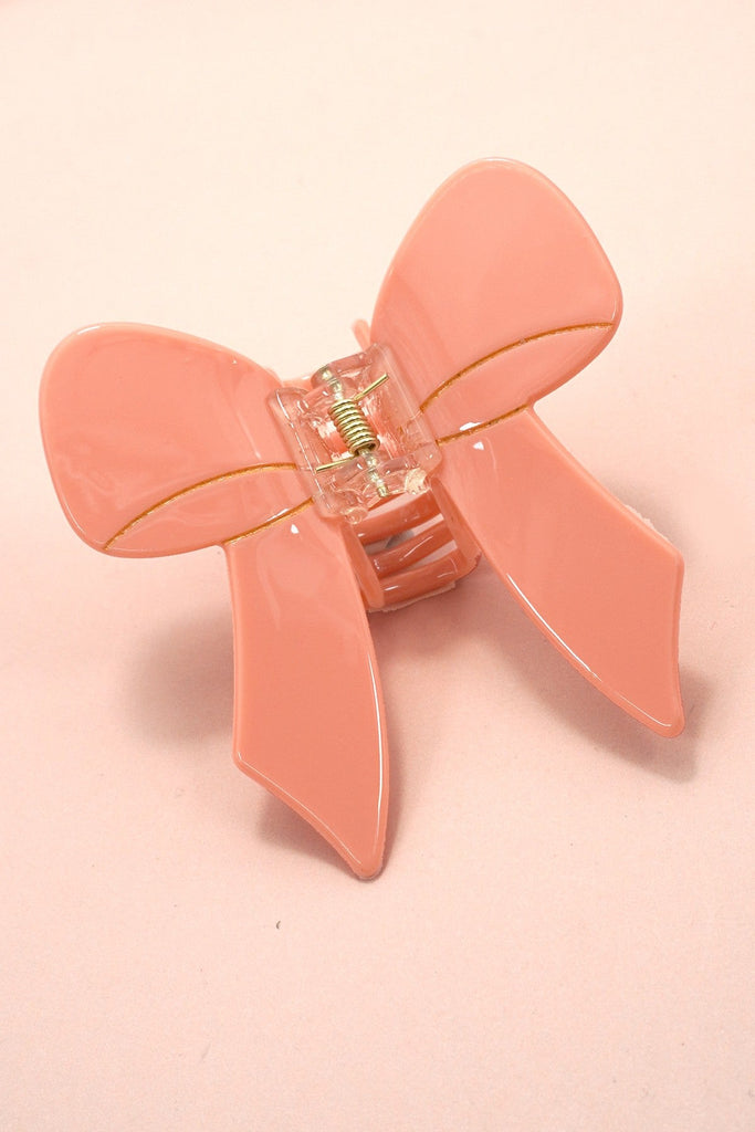 Marble & Pastel Bow Hair Claw Clips | 40H1059
