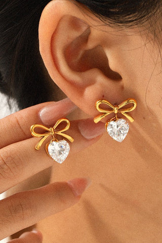 18K STAINLESS STEEL TARNISH FREE DROP EARRINGS | 40E468