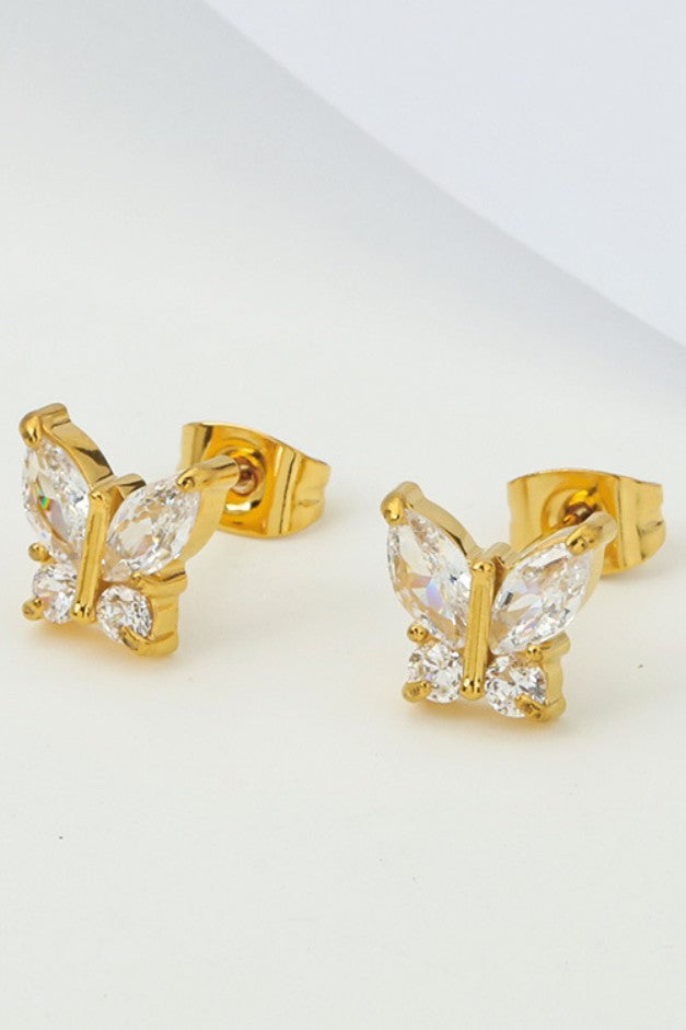 18K STAINLESS STEEL TARNISH FREE STUD EARRINGS | 40E469