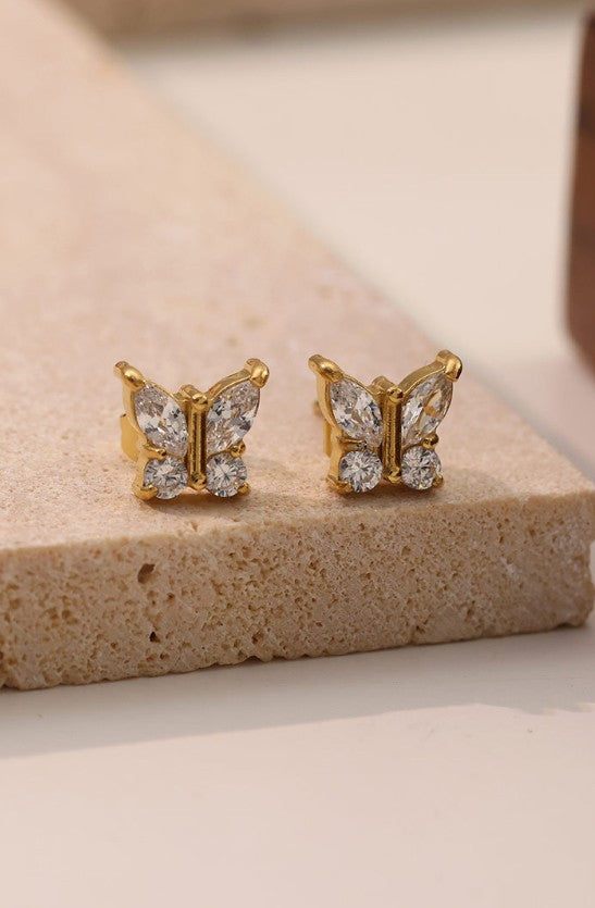 18K STAINLESS STEEL TARNISH FREE STUD EARRINGS | 40E469