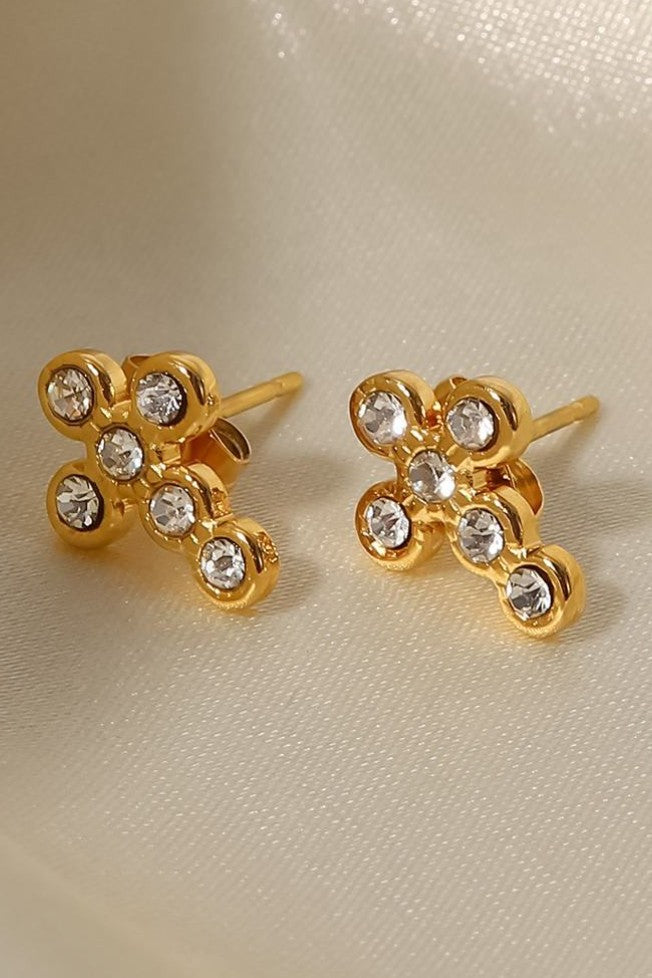 18K STAINLESS STEEL TARNISH FREE STUD EARRINGS | 40E470