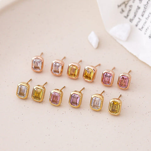 18K STAINLESS STEEL TARNISH FREE CRYSTAL EARRINGS | 40E472