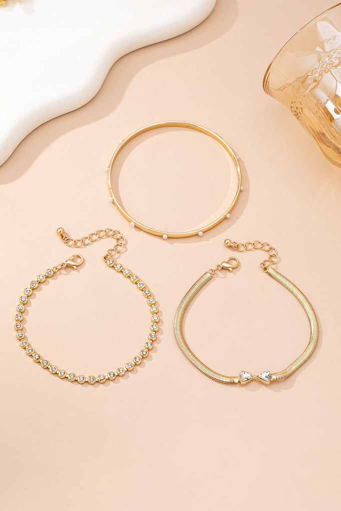 Herringbone Bow Bezels  & Open Cuff Bracelet | 80B1638