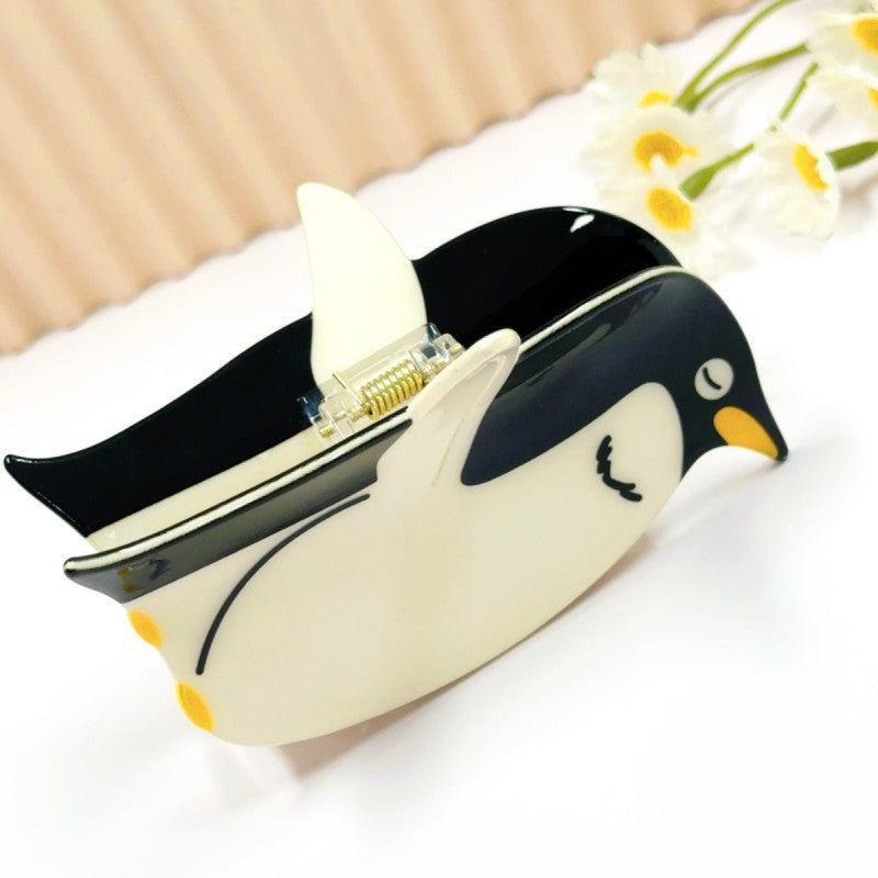 Adorable Penguin Hair Claw Clip | 40H1046