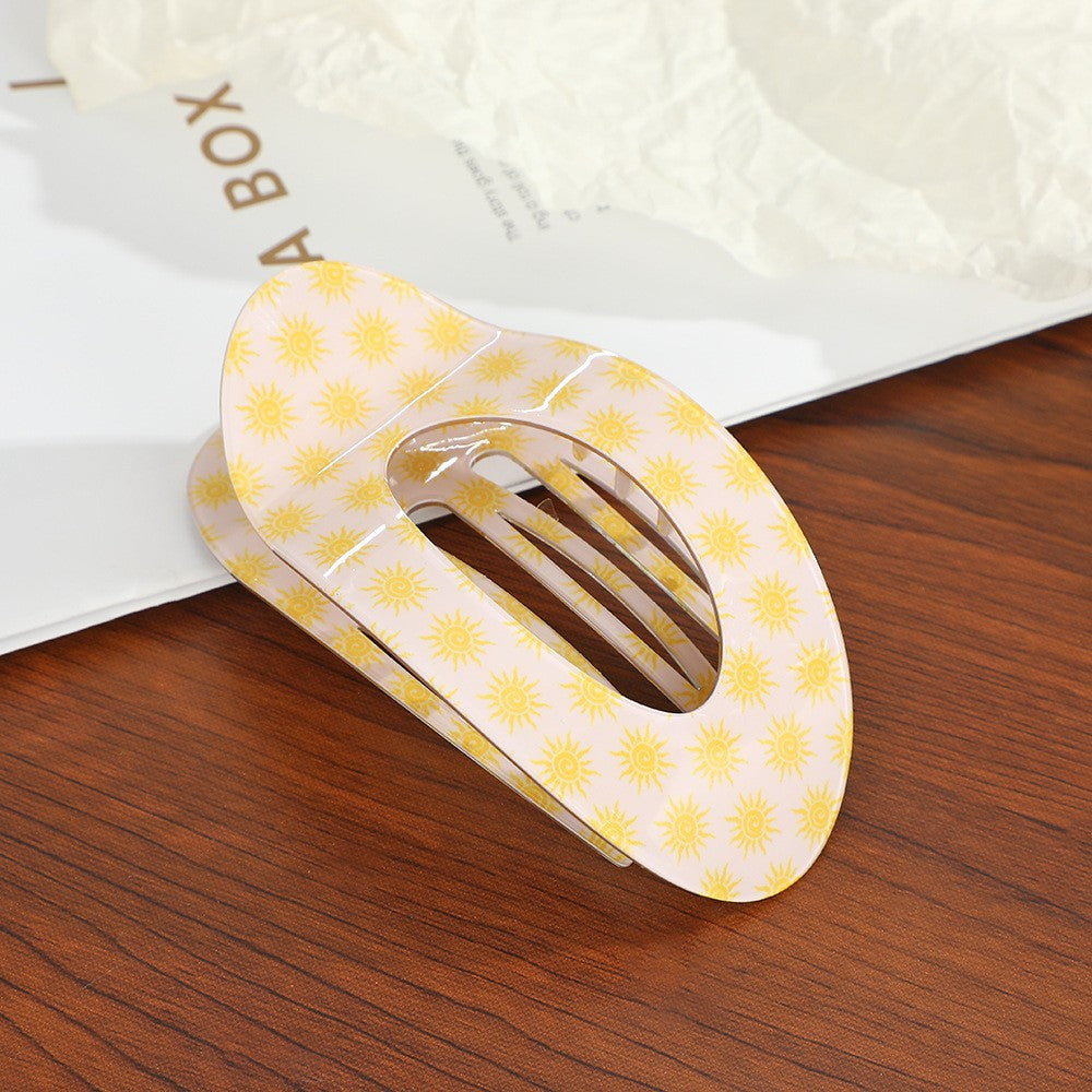 Jumbo Lay Flat Oval Hair Claw Clips Secure Styling | 40H1049