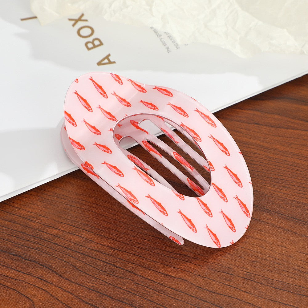 Jumbo Lay Flat Oval Hair Claw Clips Secure Styling | 40H1049