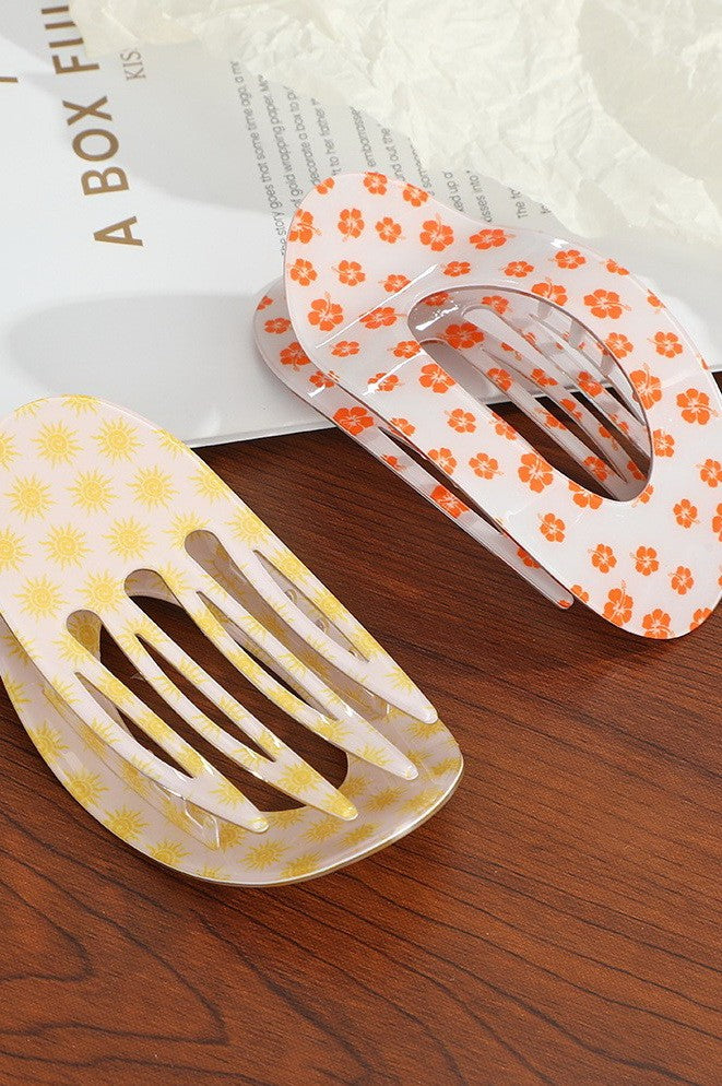Jumbo Lay Flat Oval Hair Claw Clips Secure Styling | 40H1049