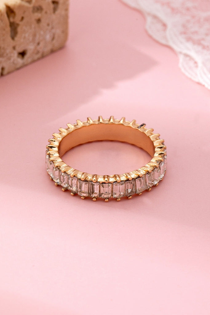 ETERNITY BAGUETTE CRYSTAL RING | 80R206