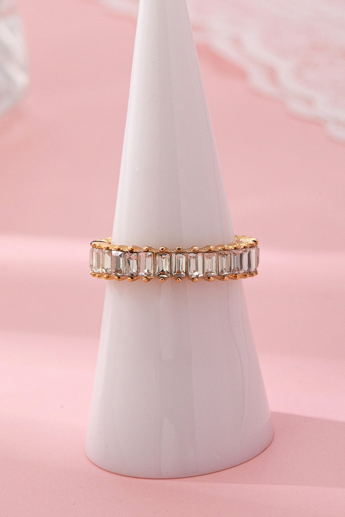 ETERNITY BAGUETTE CRYSTAL RING | 80R206