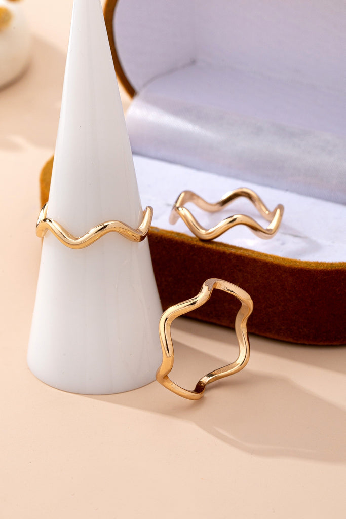 Organic Wavy Knot Gold Ring | 80R211