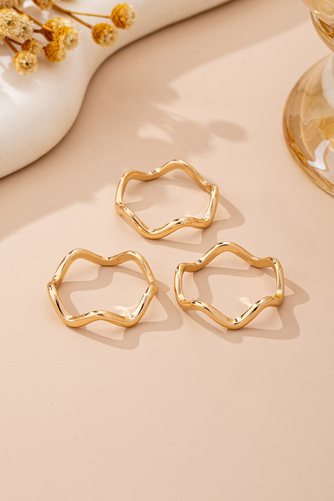 Organic Wavy Knot Gold Ring | 80R211