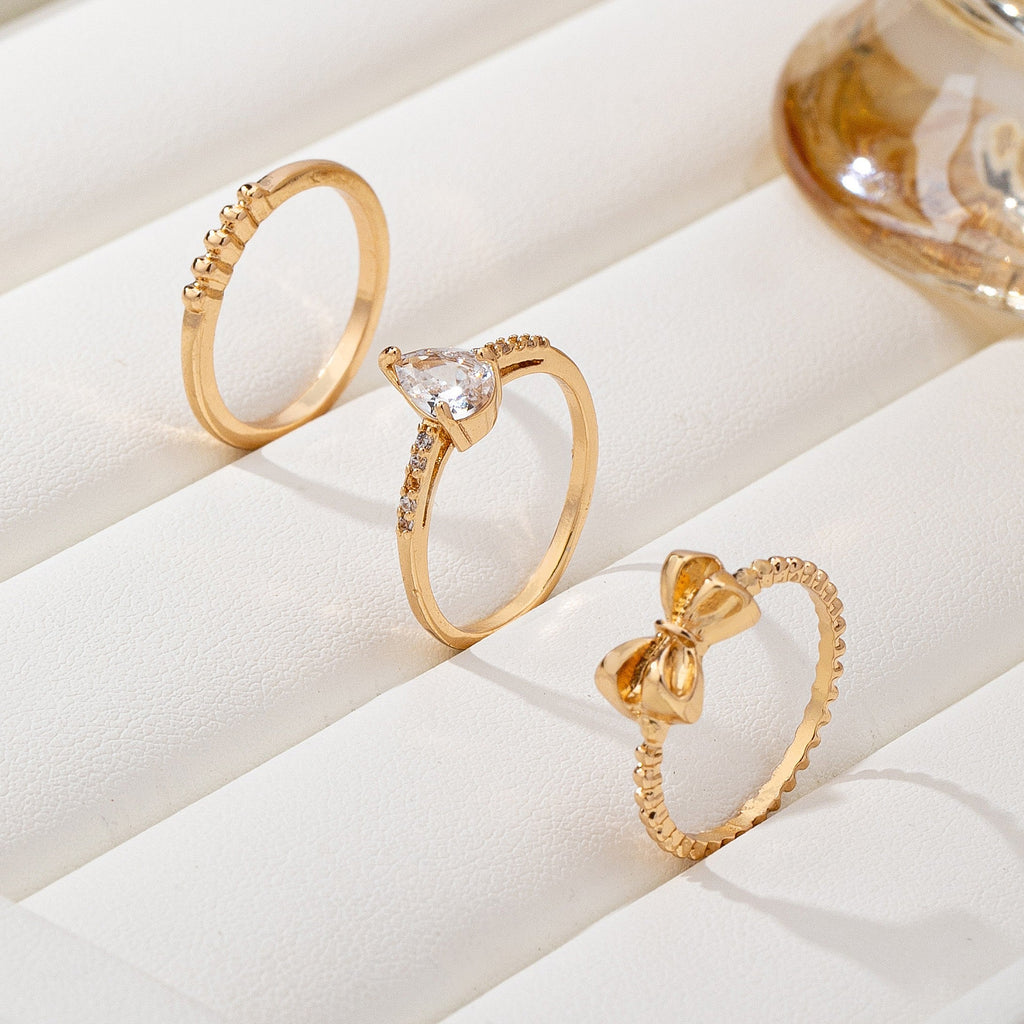 Multi Rhinestone Band Ring | 80R215