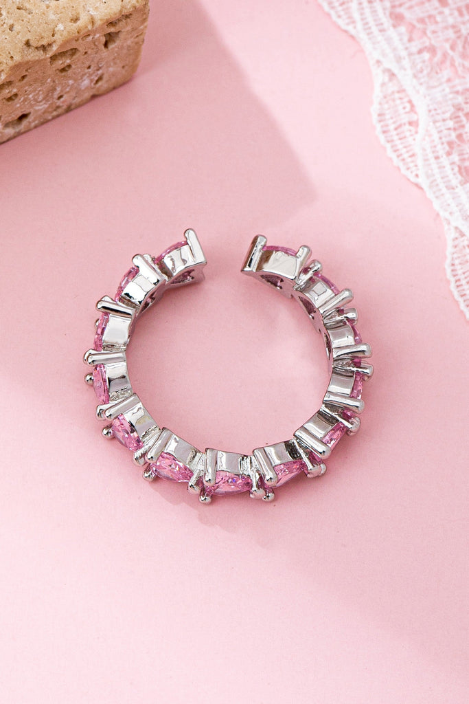 Pink Heart Eternity Band Ring | 80R219