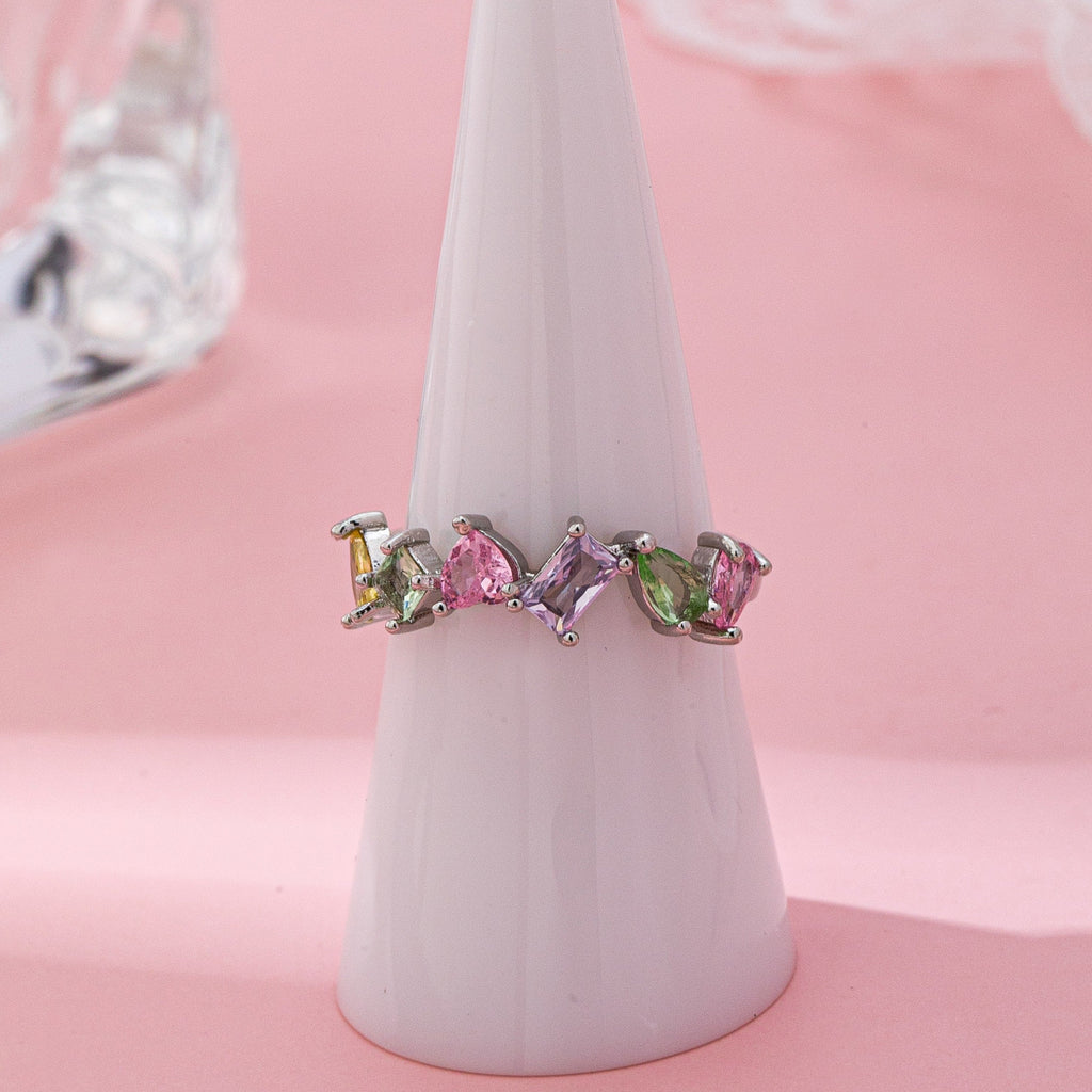 Rainbow Gem Eternity Ring | 80R221