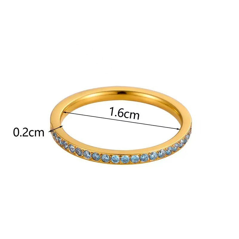 18K STAINLESS STEEL TARNISH FREE BAND RING | 40R148