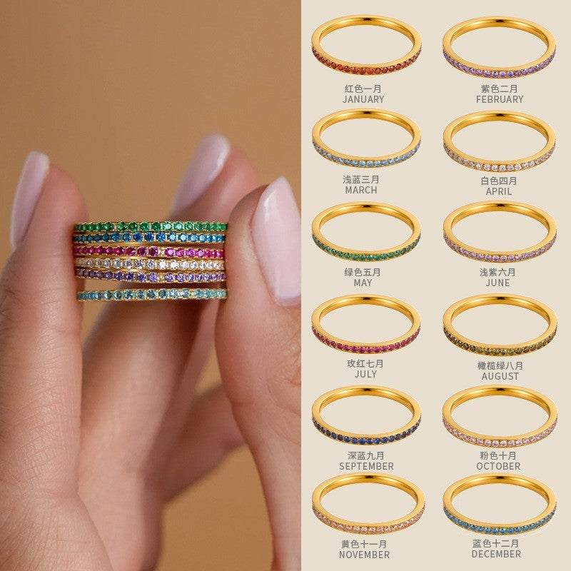 18K STAINLESS STEEL TARNISH FREE BAND RING | 40R148