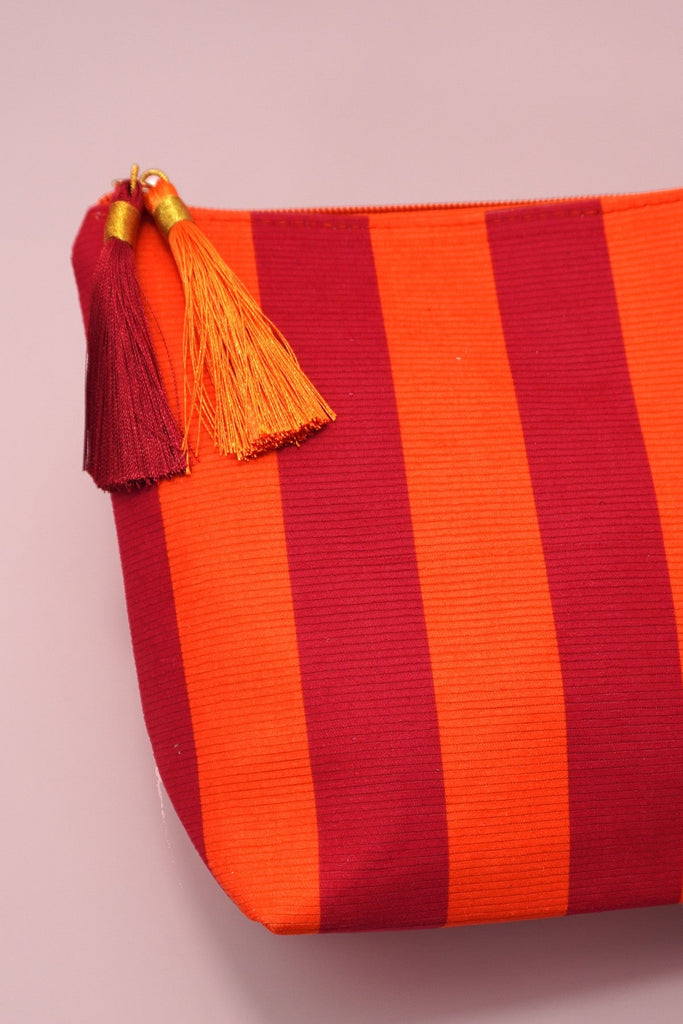 Striped Tassel Makeup Pouch | 40P598
