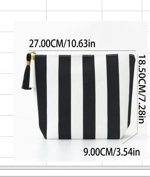 Striped Tassel Makeup Pouch | 40P598