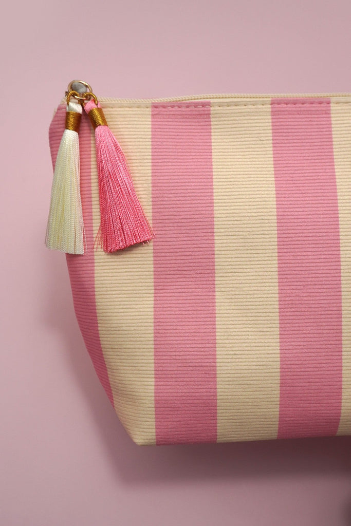Striped Tassel Makeup Pouch | 40P598